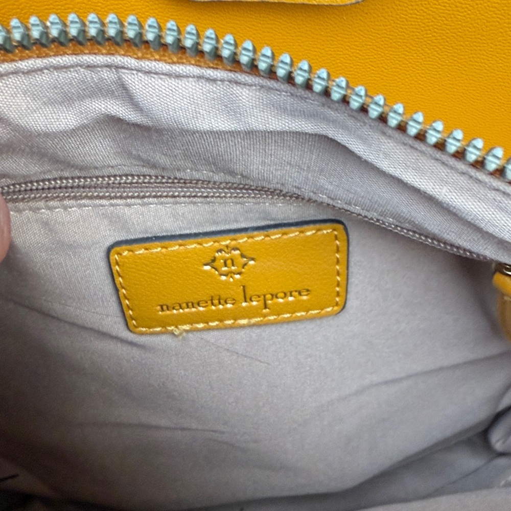 Nanette Lepore Yellow Leather Bag - Picture 3 of 4